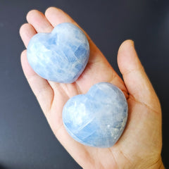 Medium Blue Calcite Hearts | Speak Easy