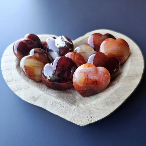 Medium Carnelian Hearts | Creative Pulse