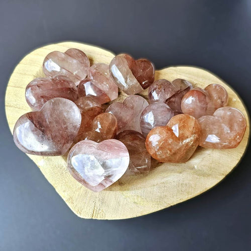 Medium Fire Quartz Hearts | Soul Spark