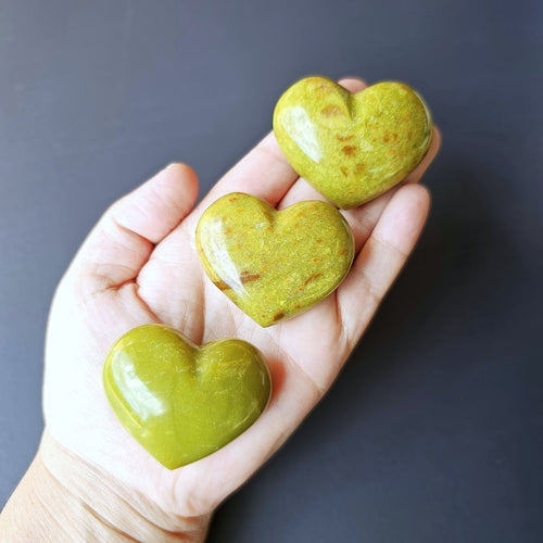 Medium Green Opal Hearts | Emotional Alchemy