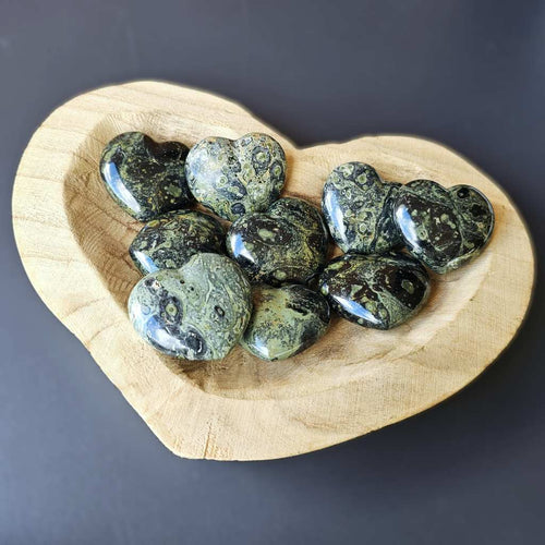Medium Kambaba Jasper Hearts | Sacred Shift