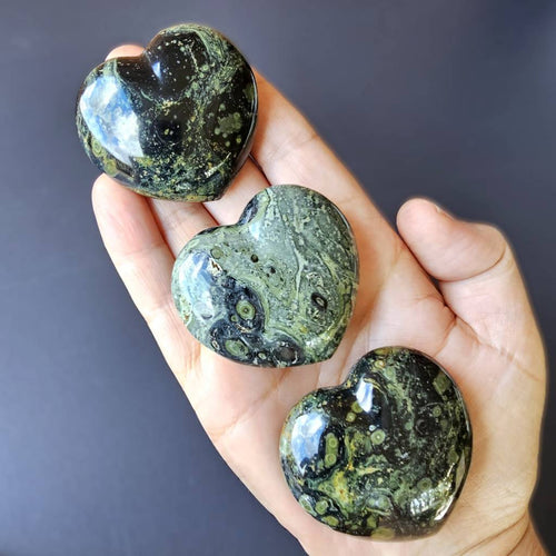 Medium Kambaba Jasper Hearts | Sacred Shift