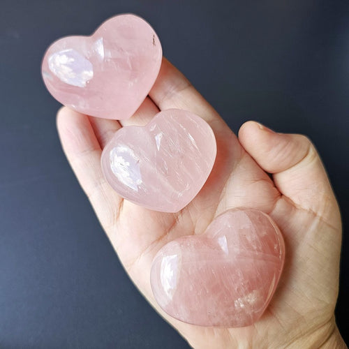 Medium Rose Quartz Hearts | Heart Awakening