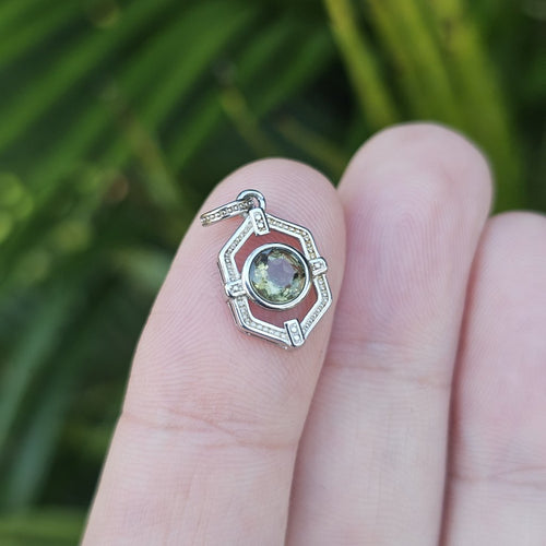 Moldavite Faceted Pendant | Embrace Change