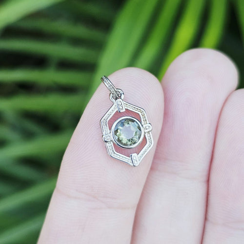 Moldavite Faceted Pendant | Embrace Change