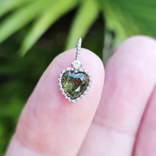 Moldavite Faceted Pendant | Soul Expansion