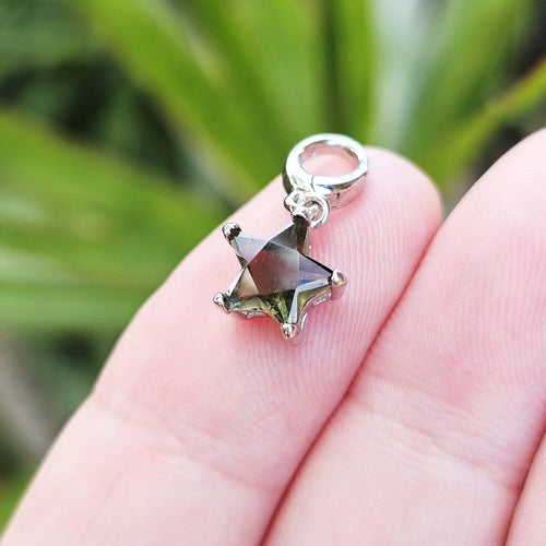 Moldavite Faceted Star Pendant | Pure Frequency