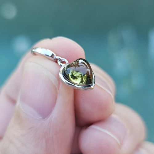 Moldavite Heart Pendant | The Timely Catalyst