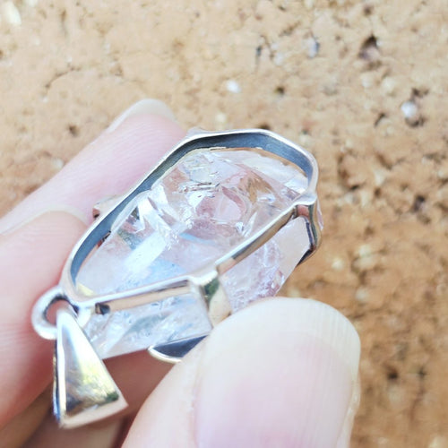 Moldavite & Herkimer Pendant | Align To The Universe