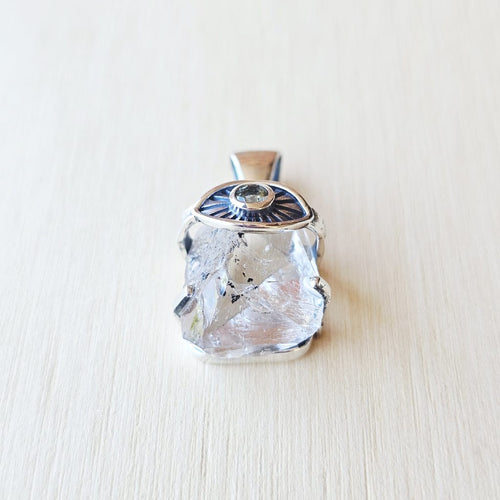 Moldavite & Herkimer Pendant | The Awakening Pair