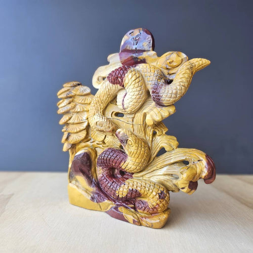 Mookaite Snake Carving | As Above, So Below