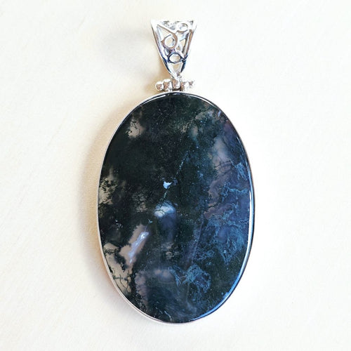 Moss Agate Pendant | Whisper Of The Forest