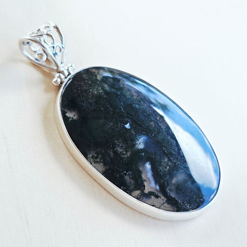 Moss Agate Pendant | Whisper Of The Forest