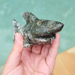 Moss Agate Shark