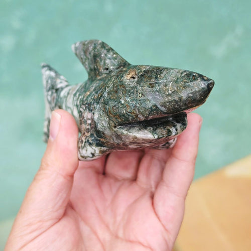 Moss Agate Shark