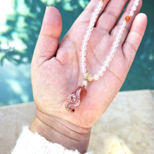 Nanhong Agate Adjustable Necklace | Harmony