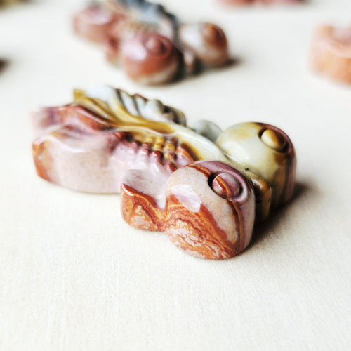 Natural Alashan Stone Goldfish | Alashan Prosperity Keepers