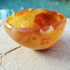 Natural Carnelian Carved Bowl 465gms