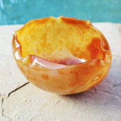 Natural Carnelian Carved Bowl 465gms