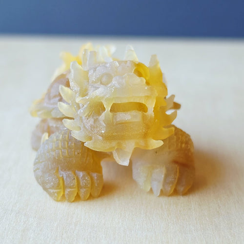 Natural Carnelian Dragon Turtle | Hand Carved Longgui