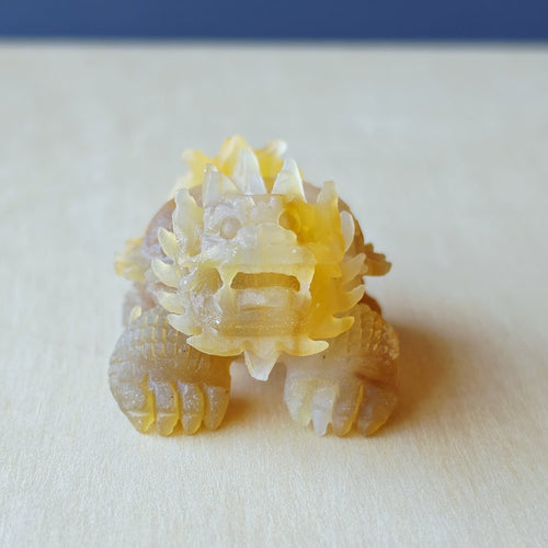 Natural Carnelian Dragon Turtle | Hand Carved Longgui