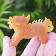 Natural Carnelian Qilin | Hand Carved Qilin