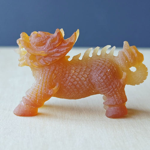 Natural Carnelian Qilin | Hand Carved Qilin