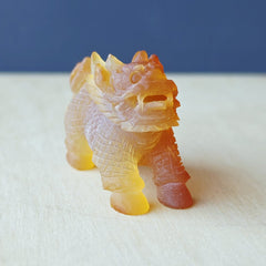 Natural Carnelian Qilin | Hand Carved Qilin