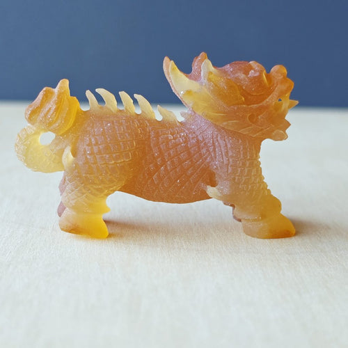 Natural Carnelian Qilin | Hand Carved Qilin