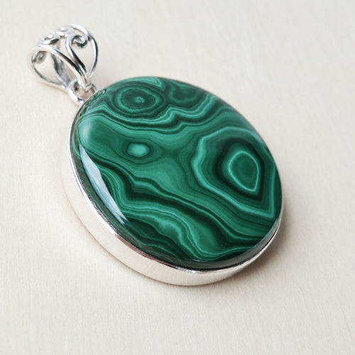 Malachite Pendant | Dual Frequency