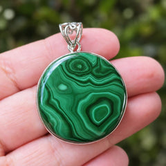 Malachite Pendant | Dual Frequency