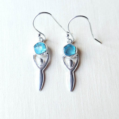 Neon Apatite Goddess Earrings | The Ocean Goddess