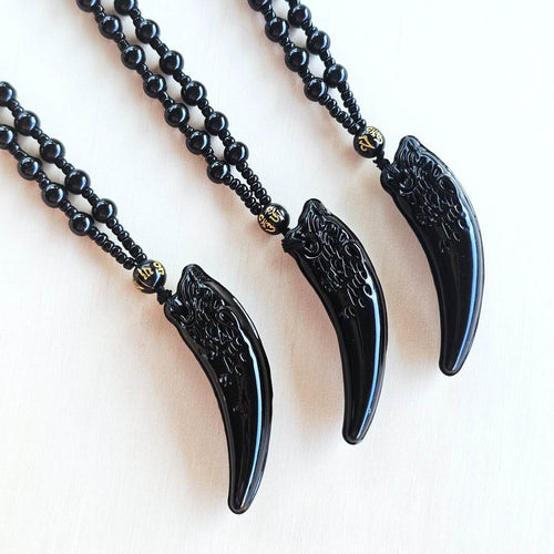 Obsidian Necklace | The Jaguar spirit