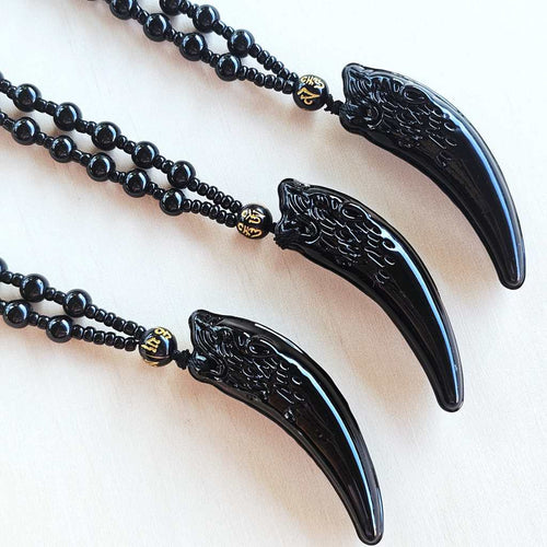 Obsidian Necklace | The Jaguar spirit