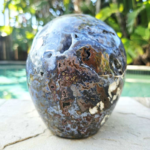 Ocean Jasper Extra Large Skull | The Archivist