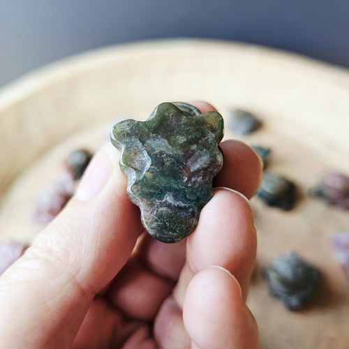 Ocean jasper Money Toad | Calming Ocean Of Abundance