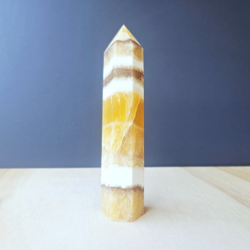 Orange Banded Calcite | Generator 411gms