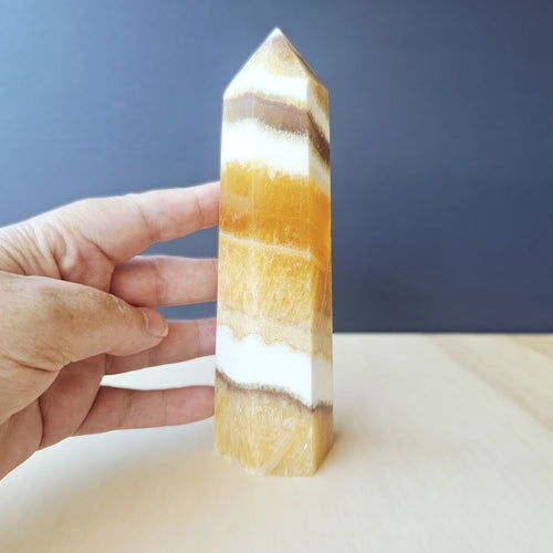 Orange Banded Calcite | Generator 468gms