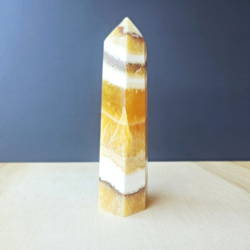 Orange Banded Calcite | Generator 468gms