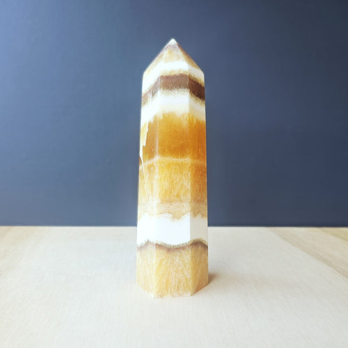 Orange Banded Calcite | Generator 468gms