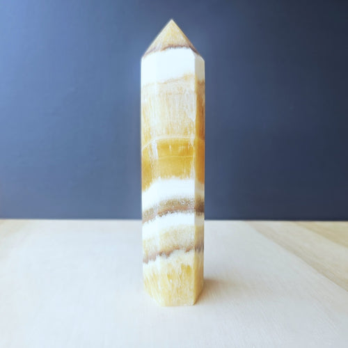 Orange Banded Calcite | Generator 491gms