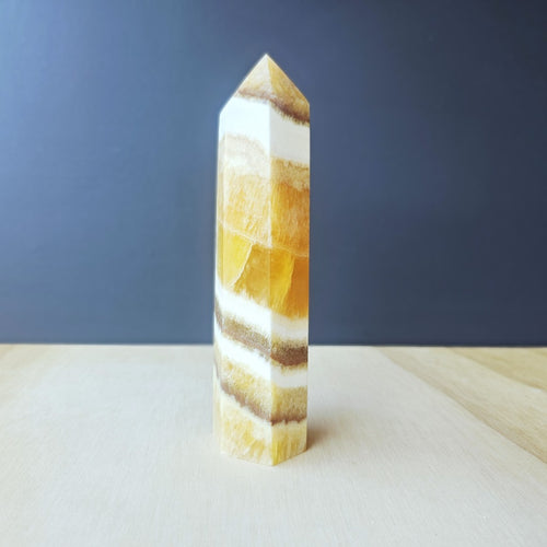 Orange Banded Calcite | Generator 491gms