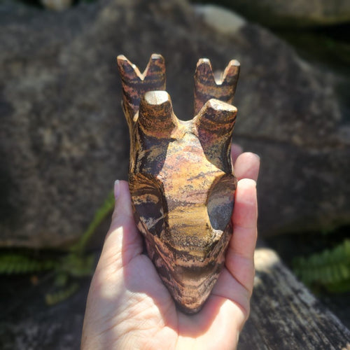 Outback Jasper Deer Carving | The Ancestral Feminine Deer