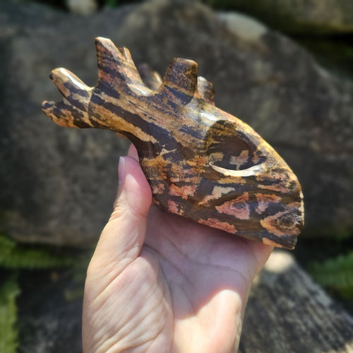 Outback Jasper Deer Carving | The Ancestral Feminine Deer