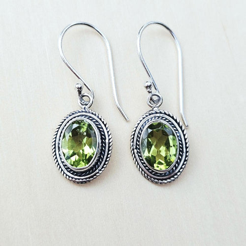 Peridot Faceted Earrings | Vibrant Energy