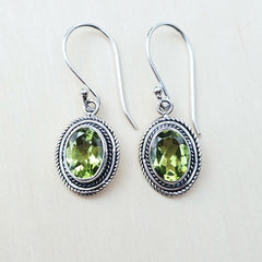 Peridot Faceted Earrings | Vibrant Energy