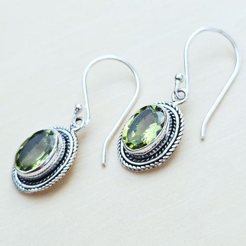 Peridot Faceted Earrings | Vibrant Energy