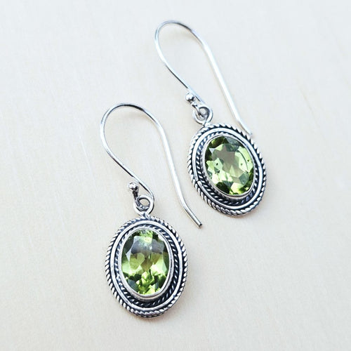Peridot Faceted Earrings | Vibrant Energy