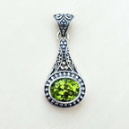 Peridot Faceted Pendant | Heart Resonance
