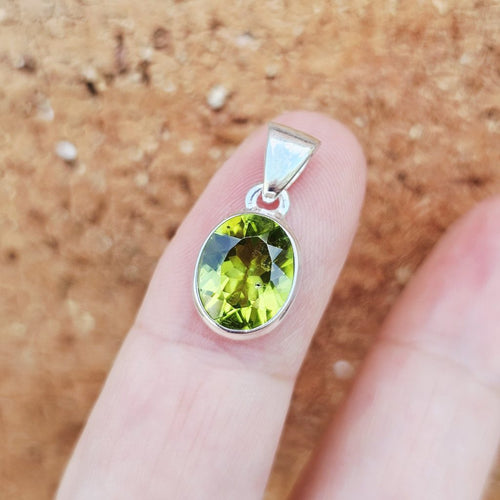 Peridot Faceted Pendant | Vibrant Energy